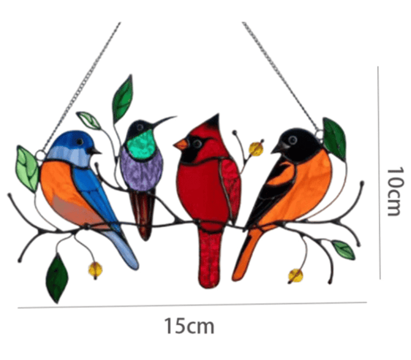 Mother's Day DealsThe Best Gift-Birds Stained Window Panel Hangings