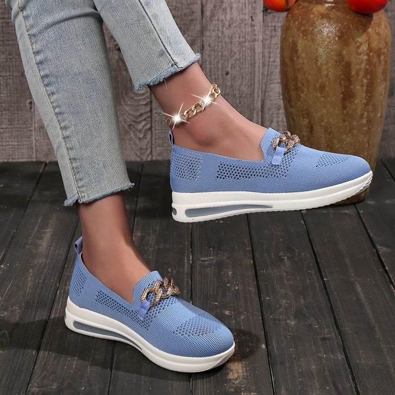 ๐ Breathable Wedge Sneakers