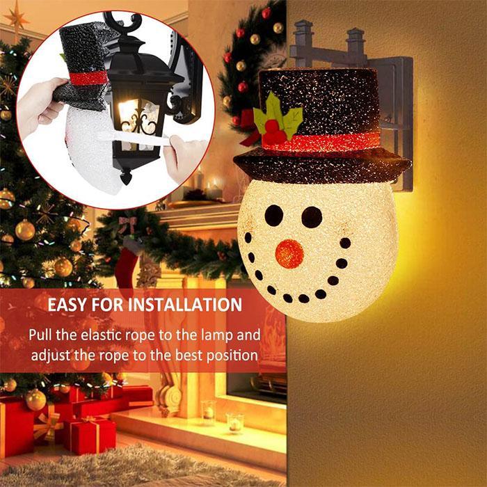 Snowman Porch Light Cover