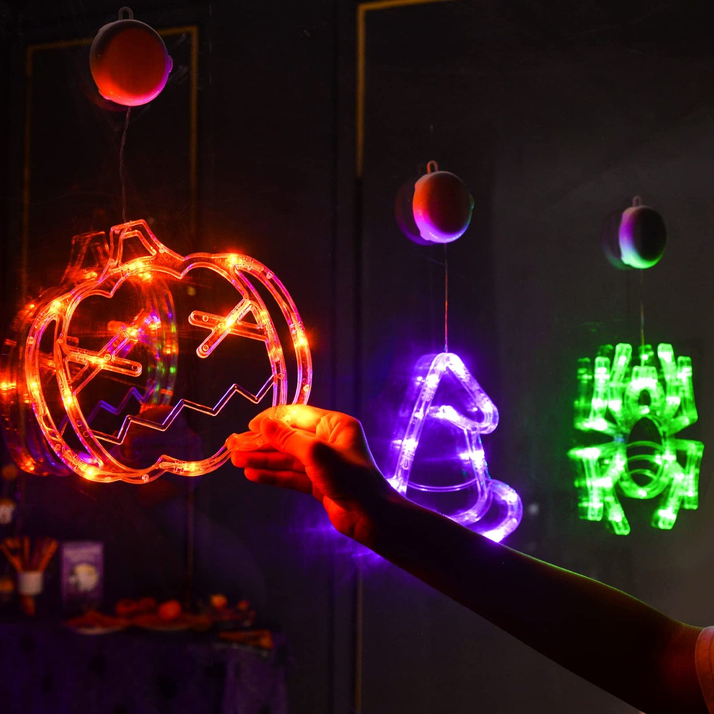 ✨Hot Sale✨ 2023 Upgrade Halloween Window Lights Decorations