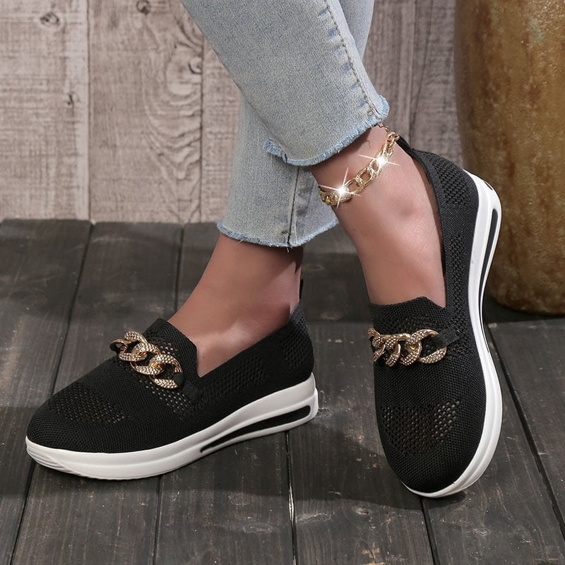 ๐ Breathable Wedge Sneakers