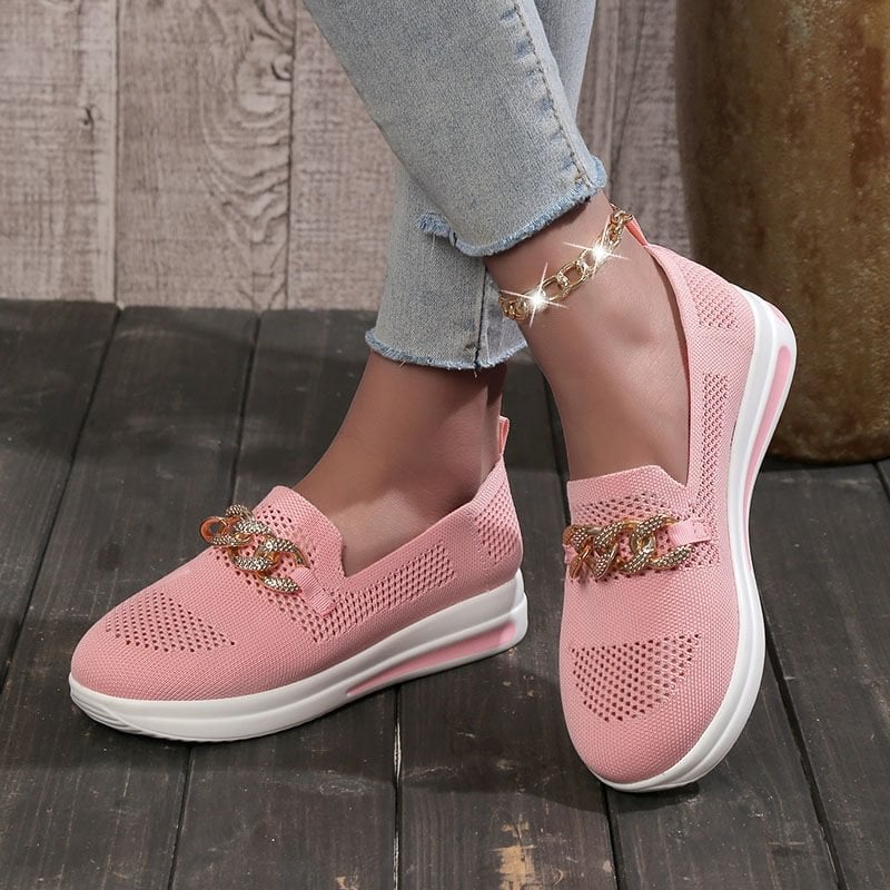 ๐ Breathable Wedge Sneakers