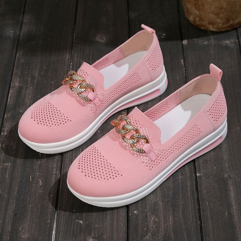๐ Breathable Wedge Sneakers