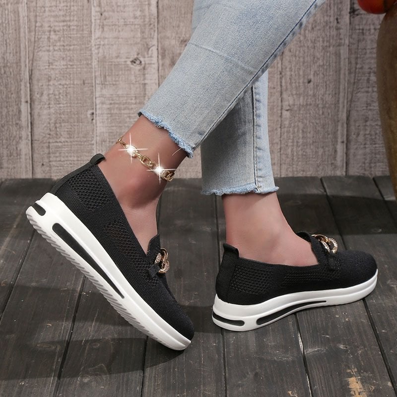 ๐ Breathable Wedge Sneakers