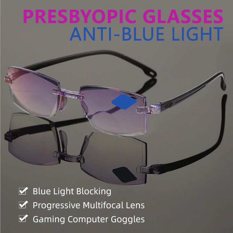 NEW DIAMOND-CUT BIFOCAL & ANTI-BLUE EYEWEAR ULTRALIGHT READING GLASSES