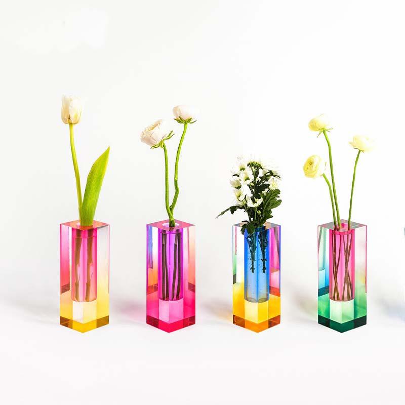 Neon Acrylic Pipe Vase Set (4pcs)