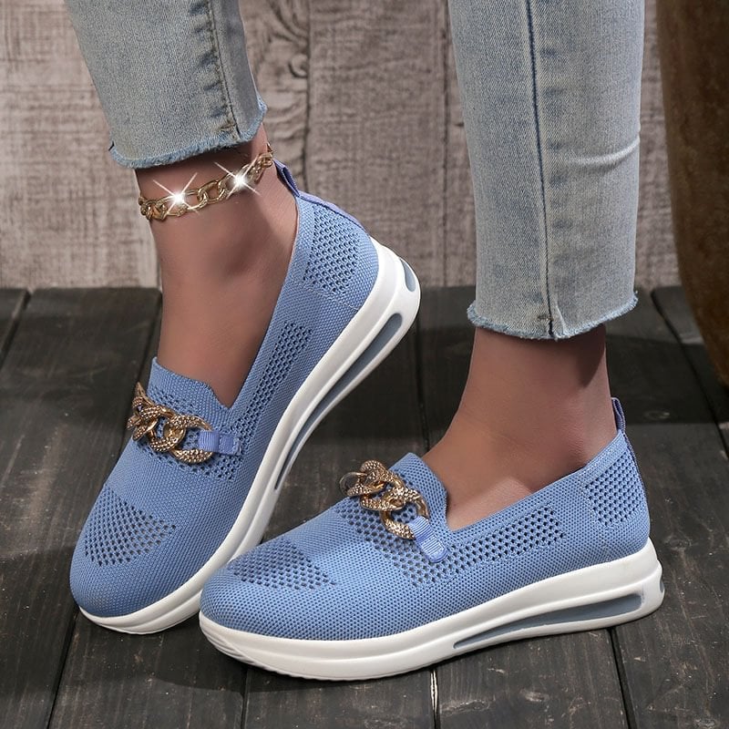 ๐ Breathable Wedge Sneakers