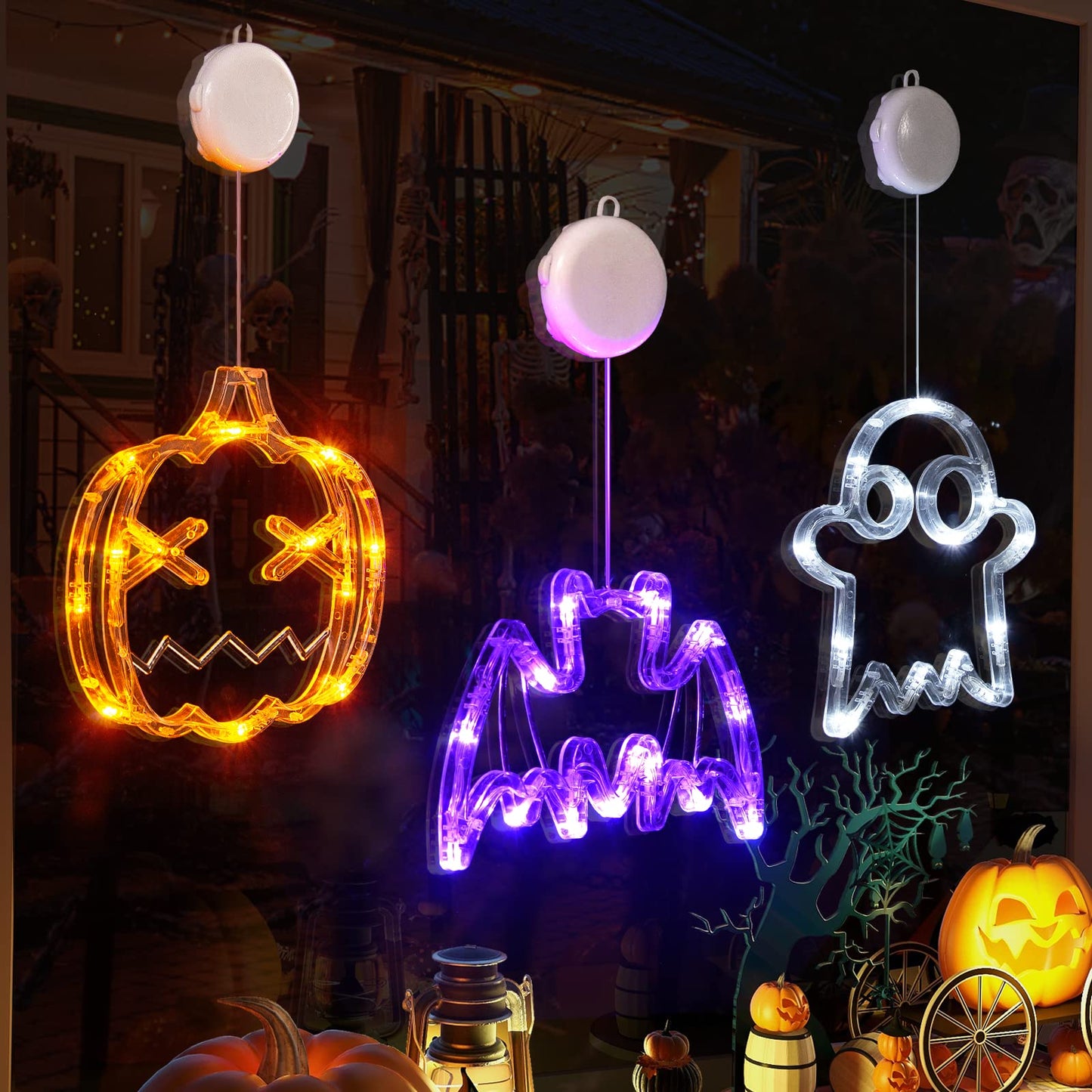 ✨Hot Sale✨ 2023 Upgrade Halloween Window Lights Decorations