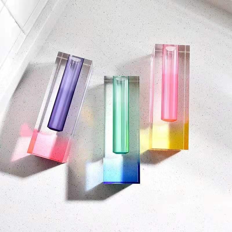 Neon Acrylic Pipe Vase Set (4pcs)