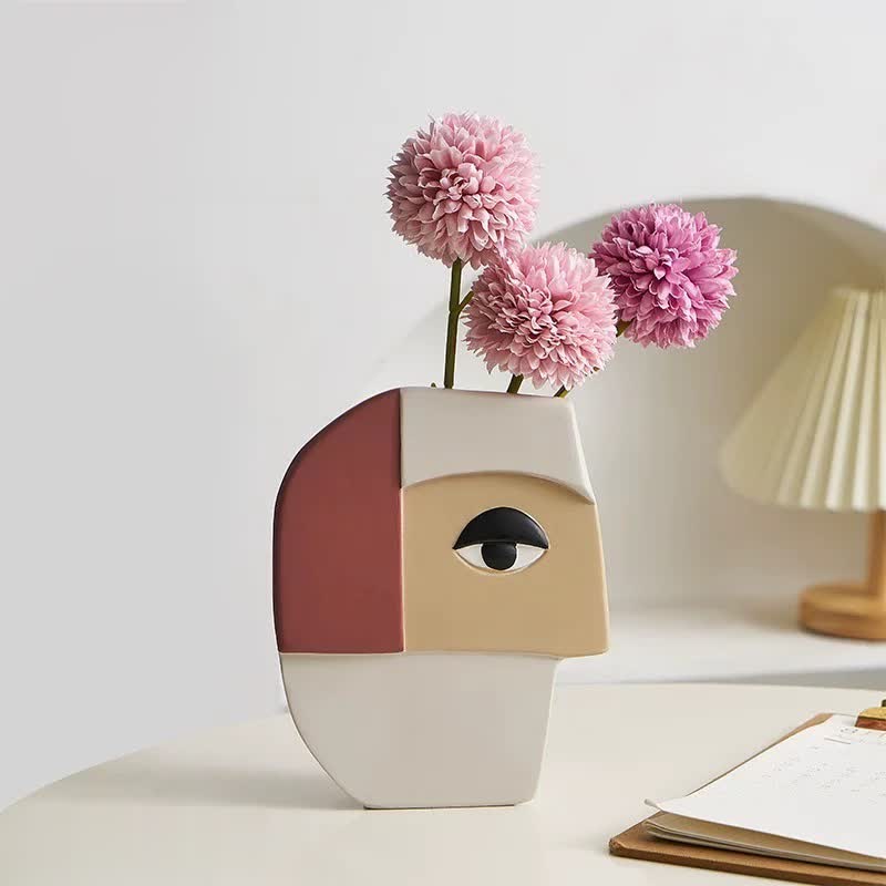 Abstract Human Face Vase