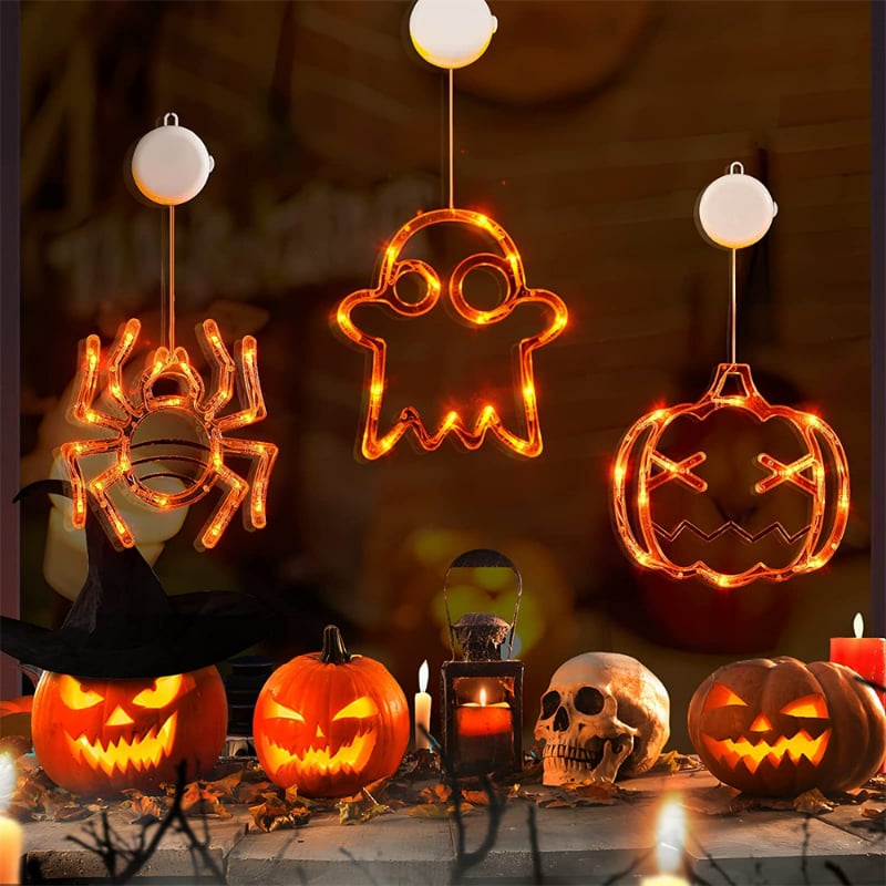✨Hot Sale✨ 2023 Upgrade Halloween Window Lights Decorations