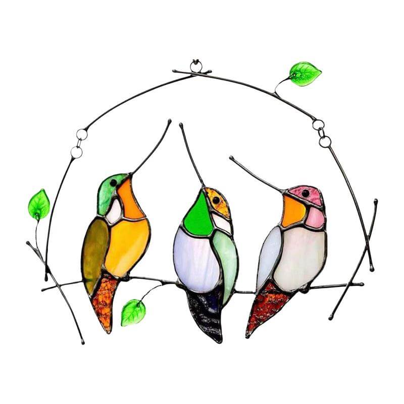 Mother's Day DealsThe Best Gift-Birds Stained Window Panel Hangings