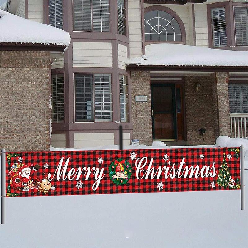 🧑🎄Christmas Hot Sale - Christmas Outdoor Banner Flag Pulling