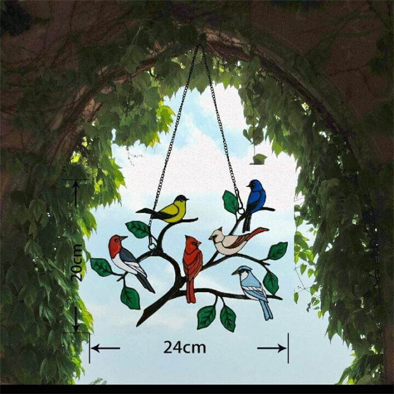Mother's Day DealsThe Best Gift-Birds Stained Window Panel Hangings