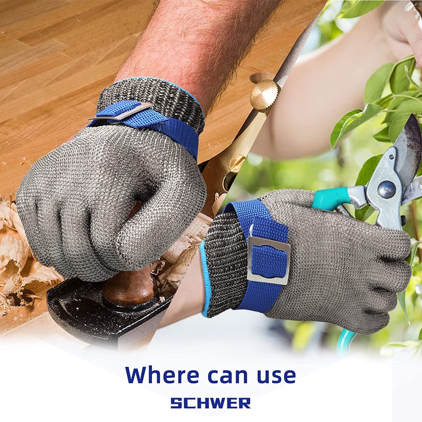 🔥Food Grade Stainless Steel Mesh Metal Glove