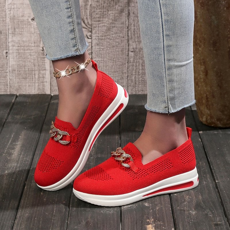 ๐ Breathable Wedge Sneakers