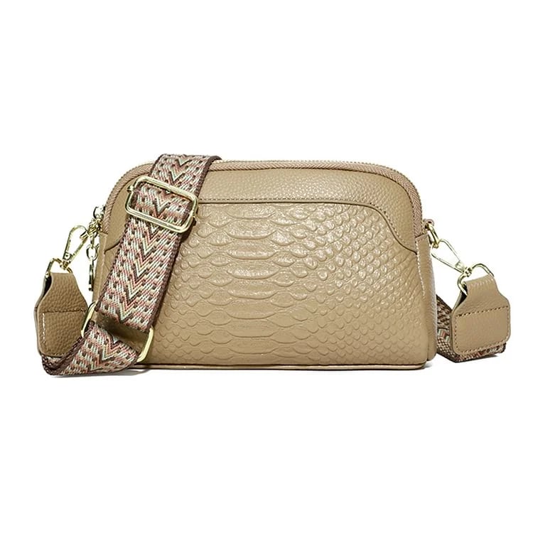 🔥First Layer Cowhide Crossbody Bag Alligator Pattern Women Shoulder Bag for Work
