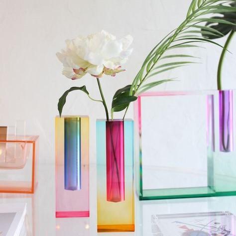 Neon Acrylic Pipe Vase Set (4pcs)