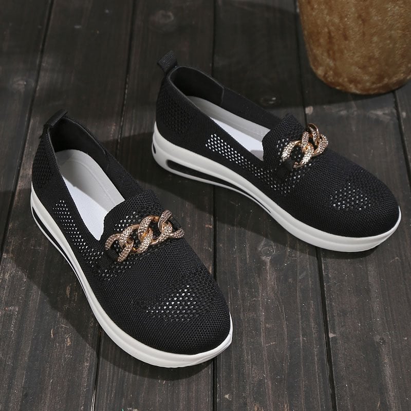 ๐ Breathable Wedge Sneakers