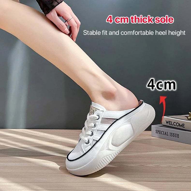 WOMEN'S CLOSED TOE HALF SLIPPERS