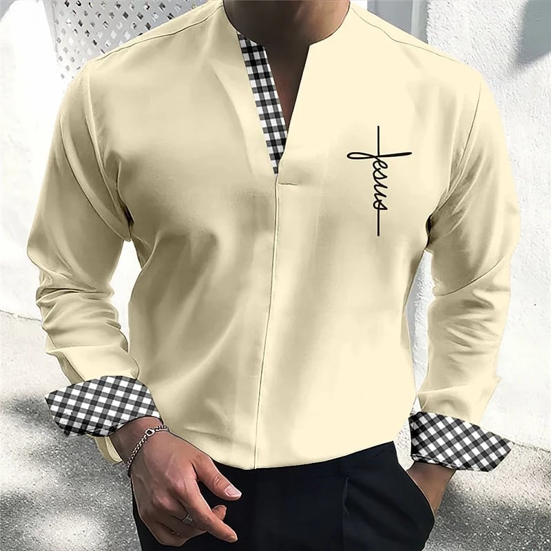 Men's Shirt Plaid / Check Graphic Prints