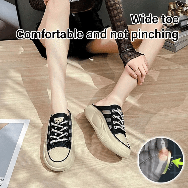 WOMEN'S CLOSED TOE HALF SLIPPERS