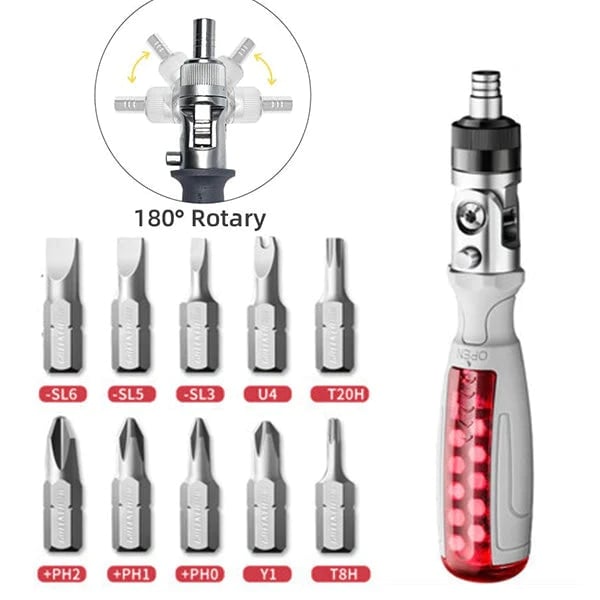 10 In 1 Ratcheting Multitool Screwdriver Set