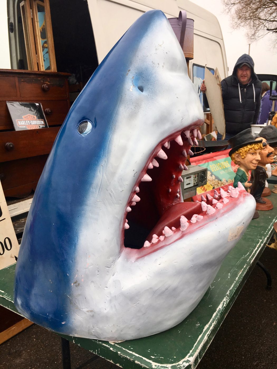Great White Shark Garden Art
