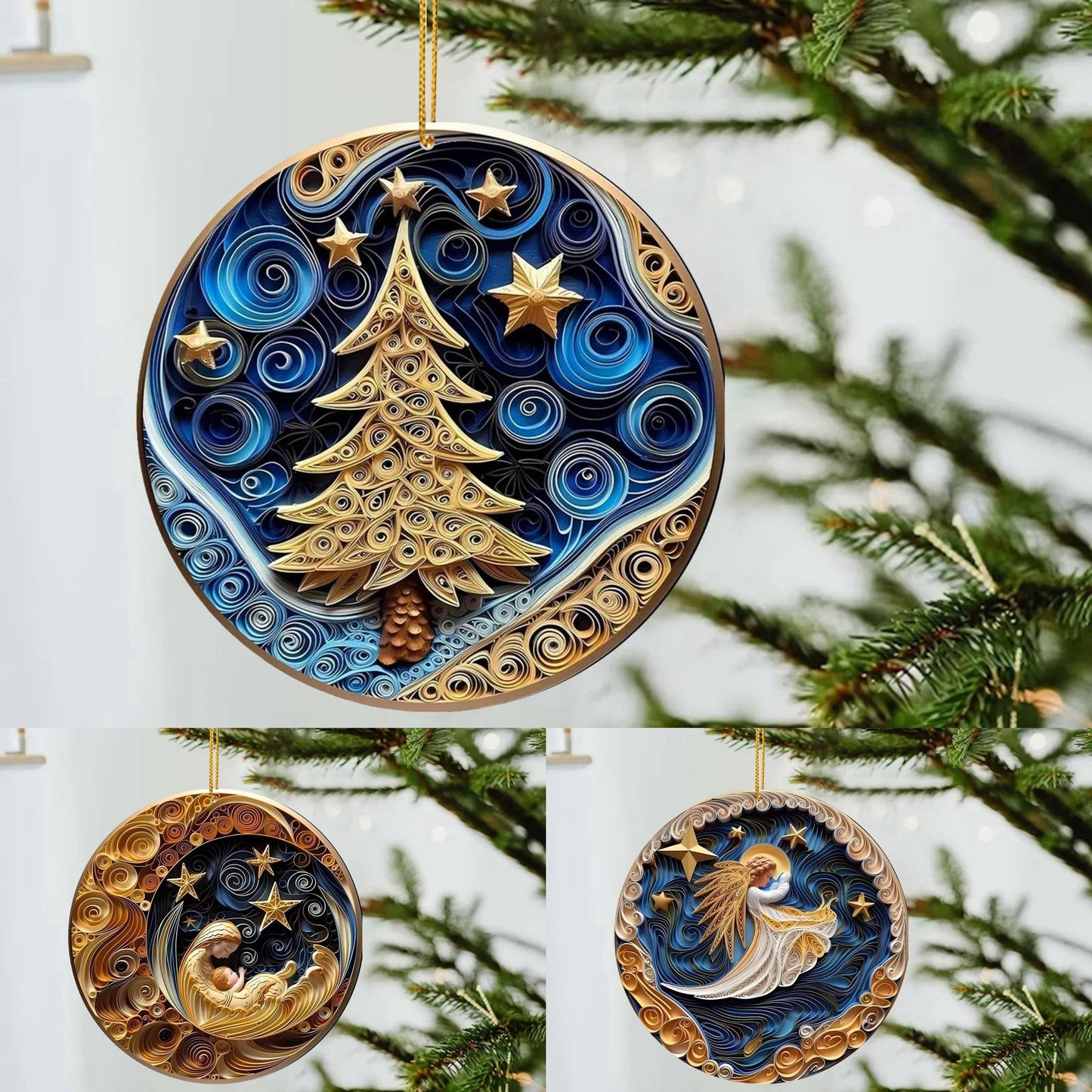 🎄2024   Handmade Ornaments With Good Wishes🎅