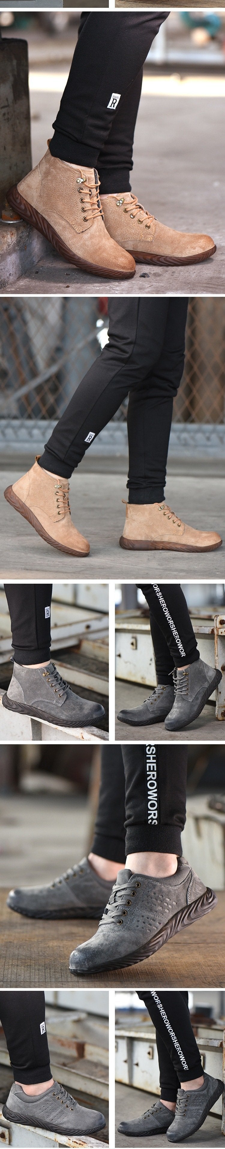 Men Leather Safety Shoes