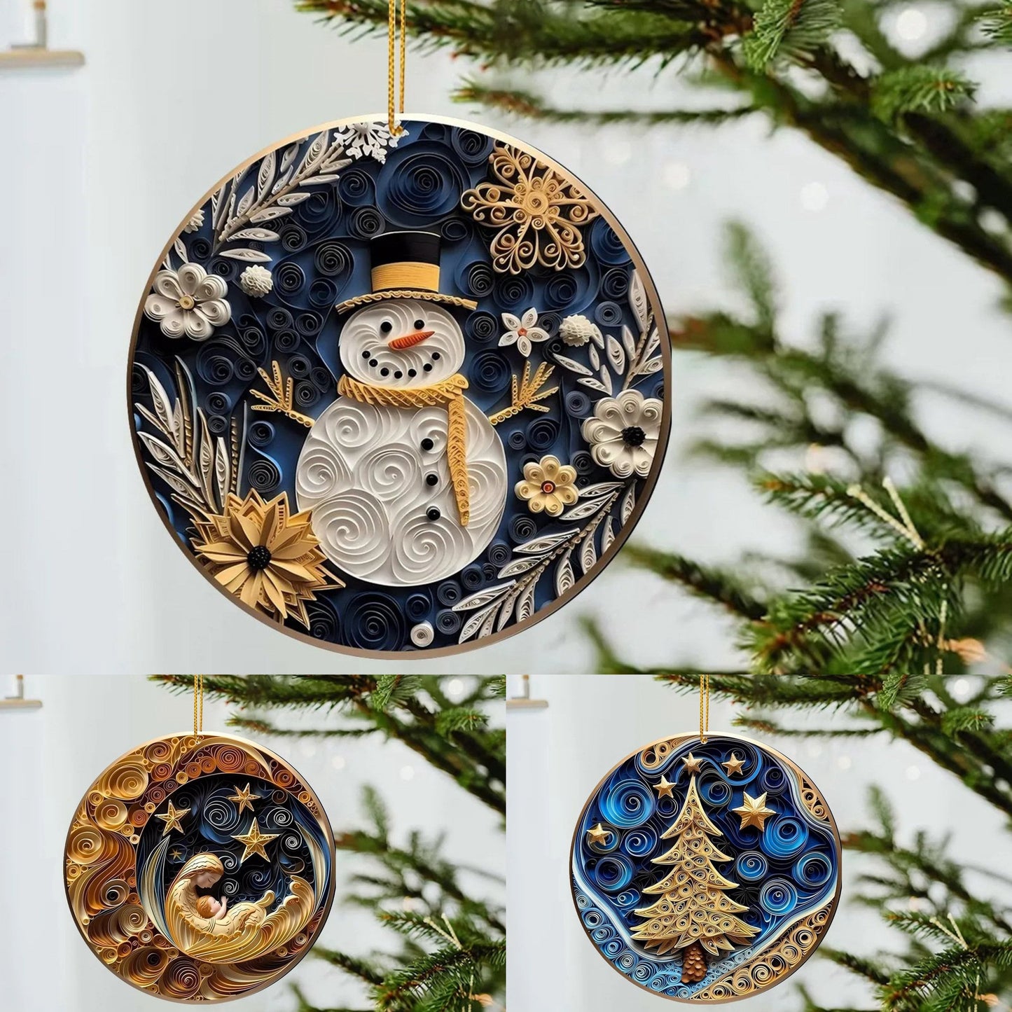 🎄2024   Handmade Ornaments With Good Wishes🎅