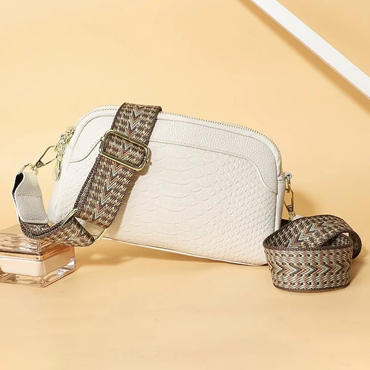 🔥First Layer Cowhide Crossbody Bag Alligator Pattern Women Shoulder Bag for Work