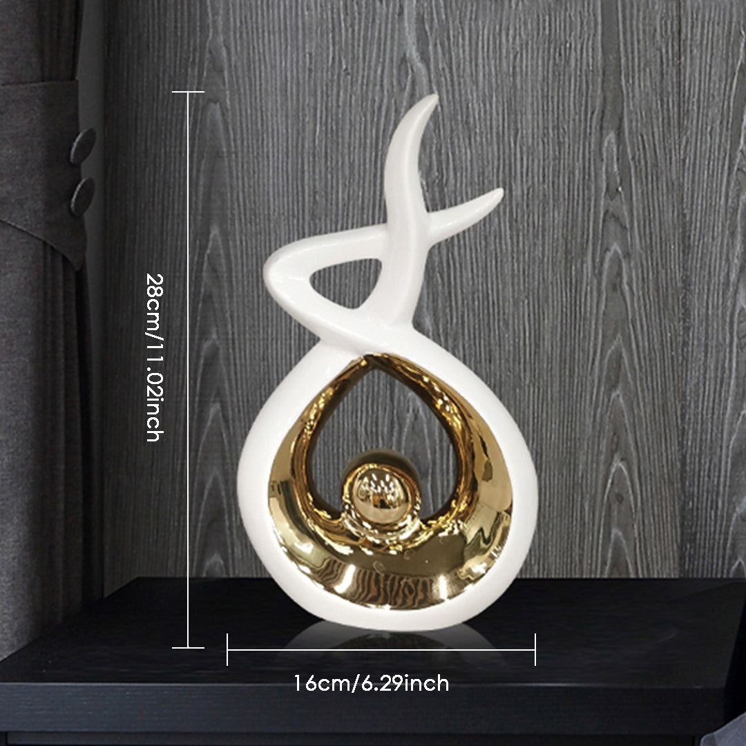 Modern Abstract Art Ceramic Statue