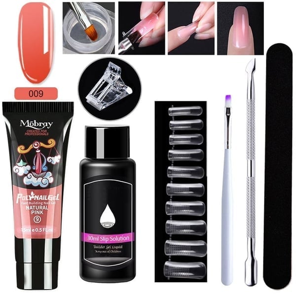 Luxury Crystal Nail Extension Gel Set