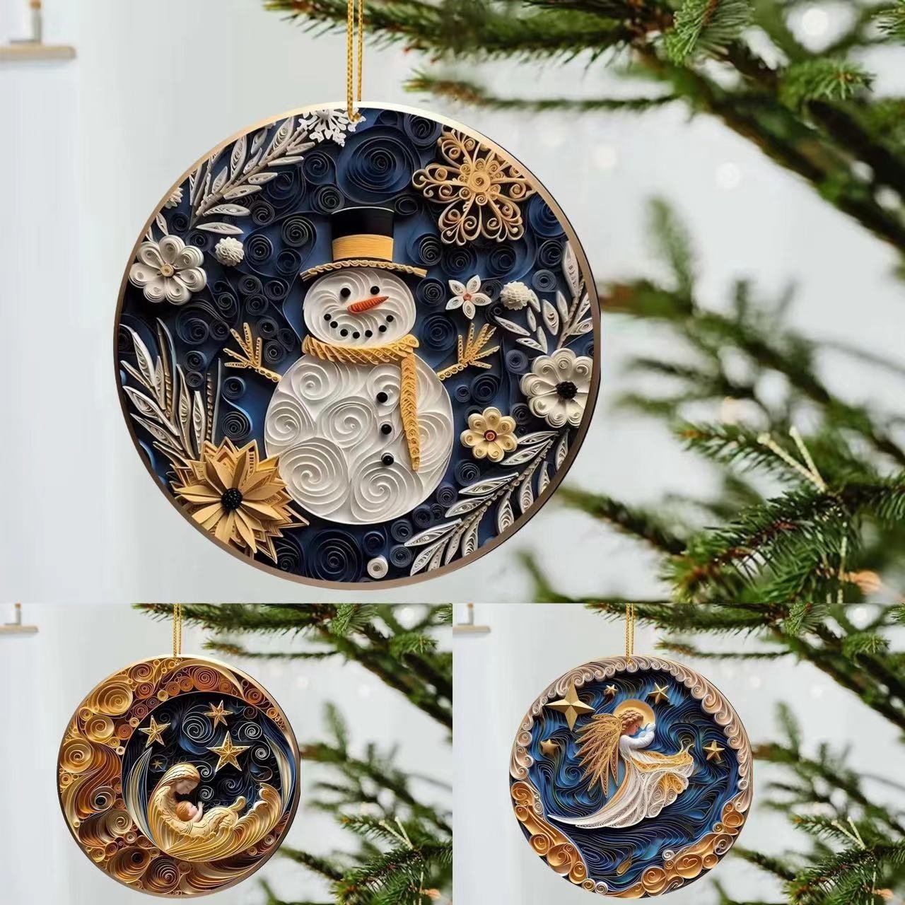 🎄2024   Handmade Ornaments With Good Wishes🎅