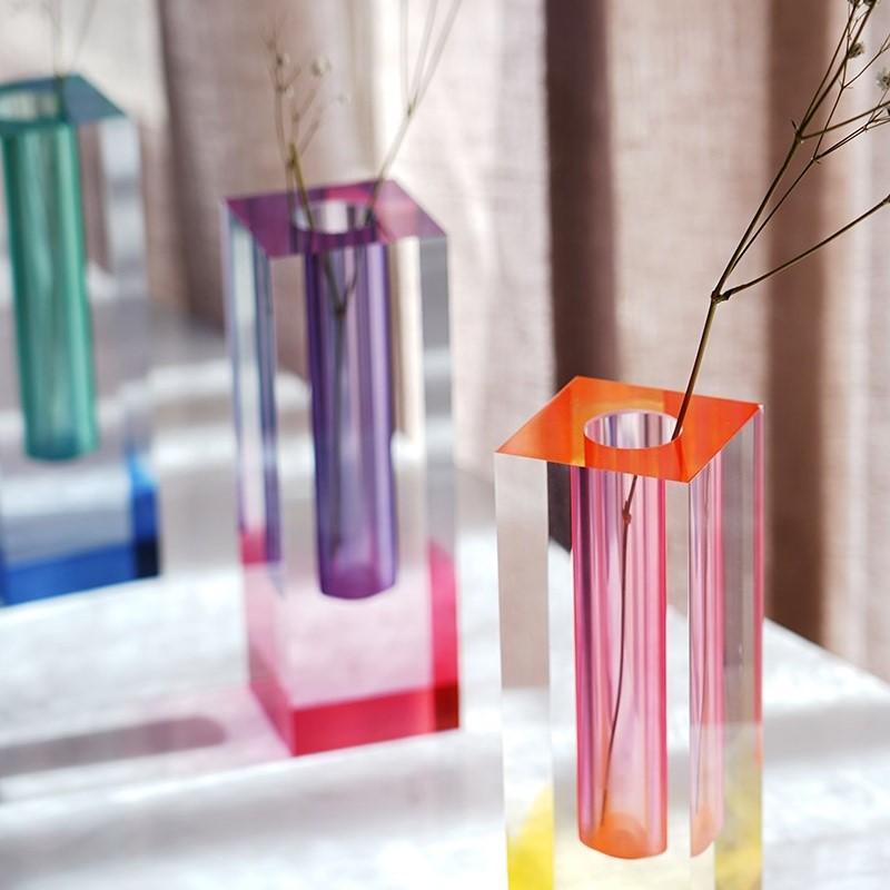 Neon Acrylic Pipe Vase Set (4pcs)