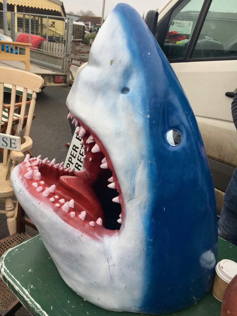 Great White Shark Garden Art