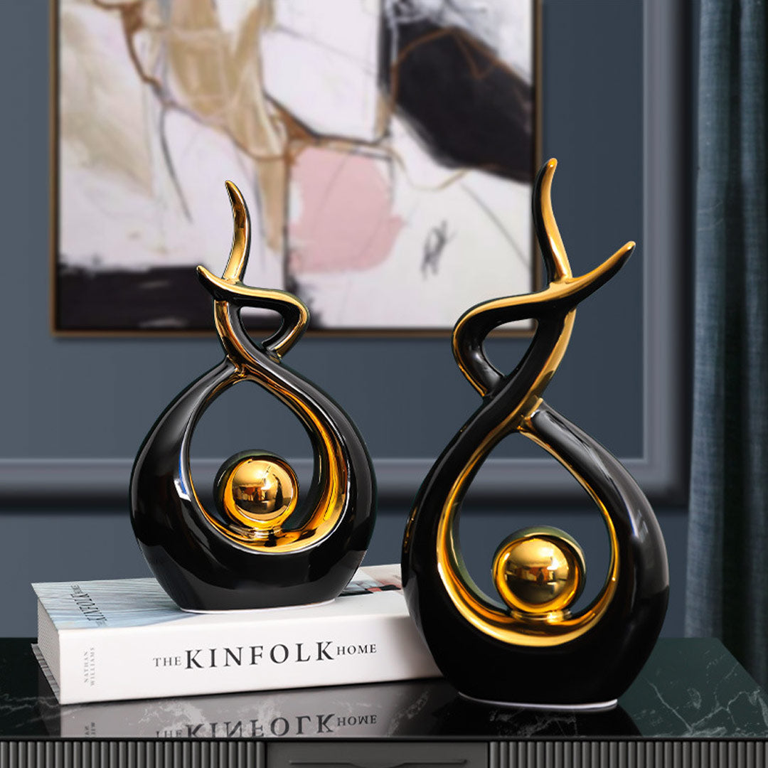 Modern Abstract Art Ceramic Statue